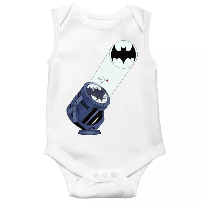 Body baby Ärmlös Parodi Läderlappen Läderlappen - Bat-Signal