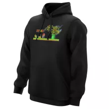 Camisola com capuz Donatello “Donatello, Michelangelo, Leonardo, Raphael e Super Mario” – Super Mario de parodia