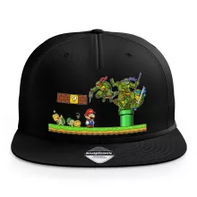 Tampa Donatello “Donatello, Michelangelo, Leonardo, Raphael e Super Mario” – Super Mario de parodia