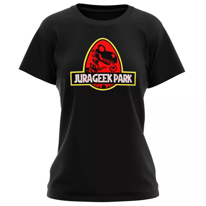 T-shirts de mulher Paródia Yoshi Yoshi e Parque Jurássico