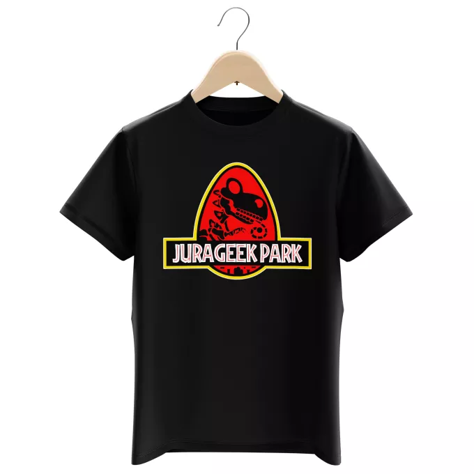 T-shirts crianças rapaz Paródia Yoshi Yoshi e Parque Jurássico