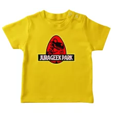 Yoshi VS Jurassic Park Baby T-shirt – Parodie auf Yoshi