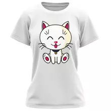 T-shirt Femme « Kawaii Baby Cat (blanc) » – Parodie Kawaii Baby Cats