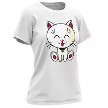 T-shirt Femme « Kawaii Baby Cat (blanc) » – Parodie Kawaii Baby Cats