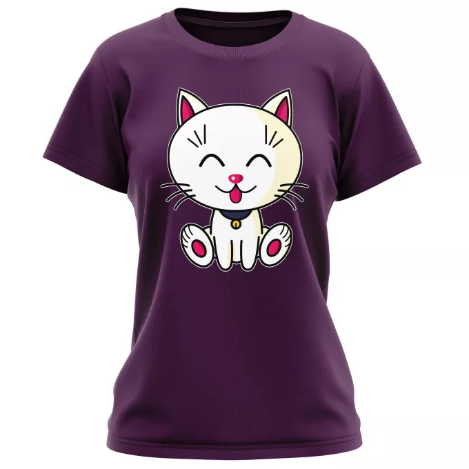 T-shirts Femmes Parodie Kawaii Baby Cats Kawaii Baby Cat (blanc)