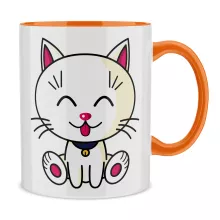 Mug « Kawaii Baby Cat (blanc) » – Parodie Kawaii Baby Cats