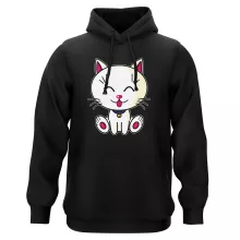 Sweat à capuche « Kawaii Baby Cat (blanc) » – Parodie Kawaii Baby Cats