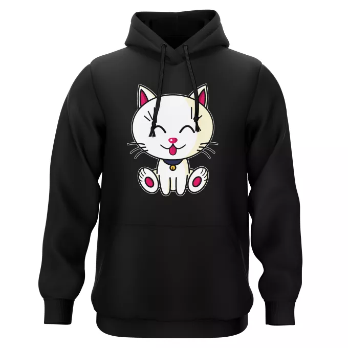 Sweat-shirts à Capuche Parodie Kawaii Baby Cats Kawaii Baby Cat (blanc)