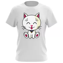 T-shirt « Kawaii Baby Cat (blanc) » – Parodie Kawaii Baby Cats