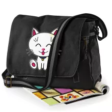 Sac à bandoulière « Kawaii Baby Cat (blanc) » – Parodie Kawaii Baby Cats