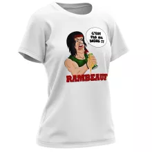 T-shirt Femme « C'est pas ma guerre !! » – Parodie Rambo