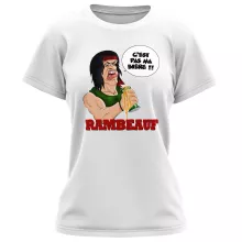 T-shirt Femme « C'est pas ma guerre !! » – Parodie Rambo