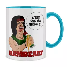Mug « C'est pas ma guerre !! » – Parodie Rambo