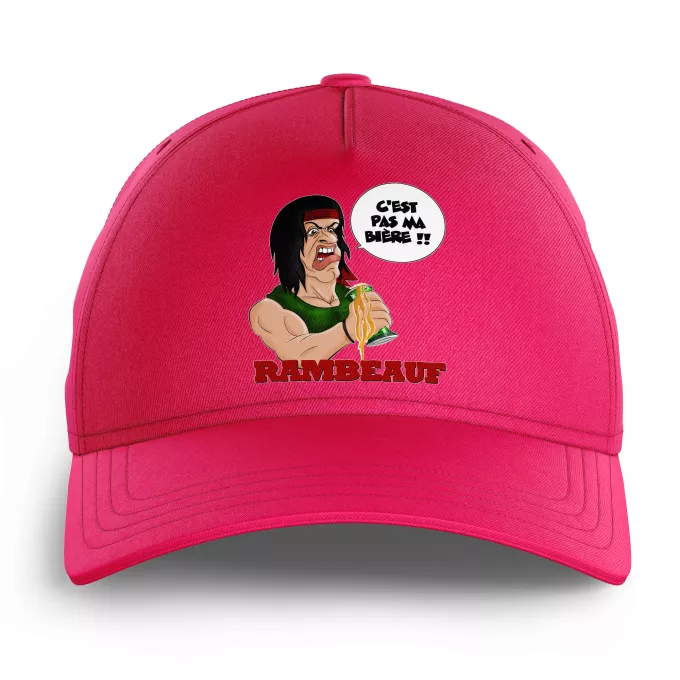 Casquettes Enfants Parodie Rambo C'est pas ma guerre !!