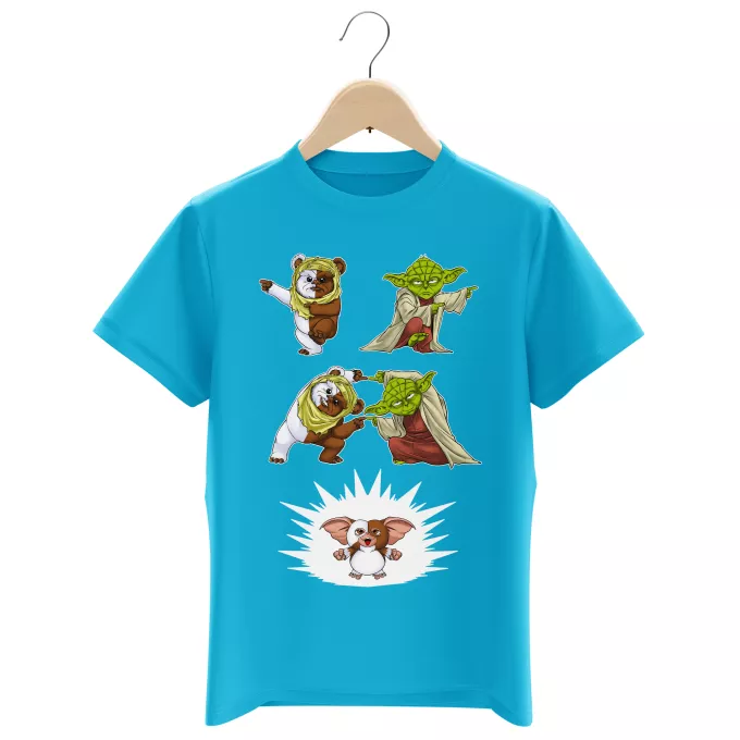 Magliette per bambini e ragazzi Paoridia Star Wars Yoda, il Ewok e Gizmo