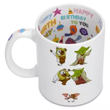 Yoda Mug “Yoda, an Ewok and Gizmo” – Star Wars parody