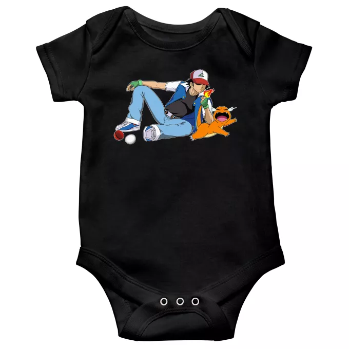 Body per bambini a maniche corte Paoridia Pokémon Charmander