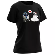 R2-D2 Damen T-shirt – Parodie auf Star Wars