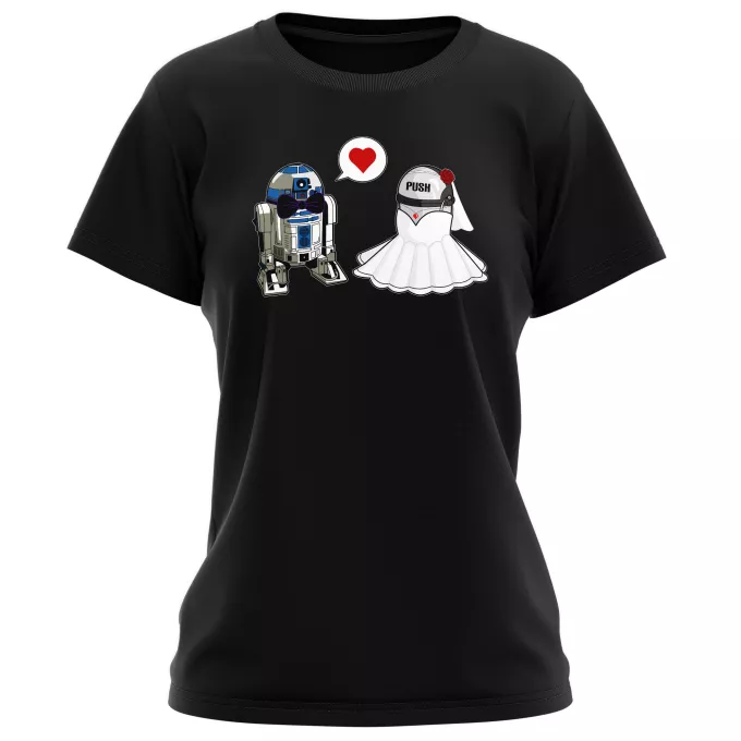 Camisetas Mujer Parodia Star Wars R2-D2