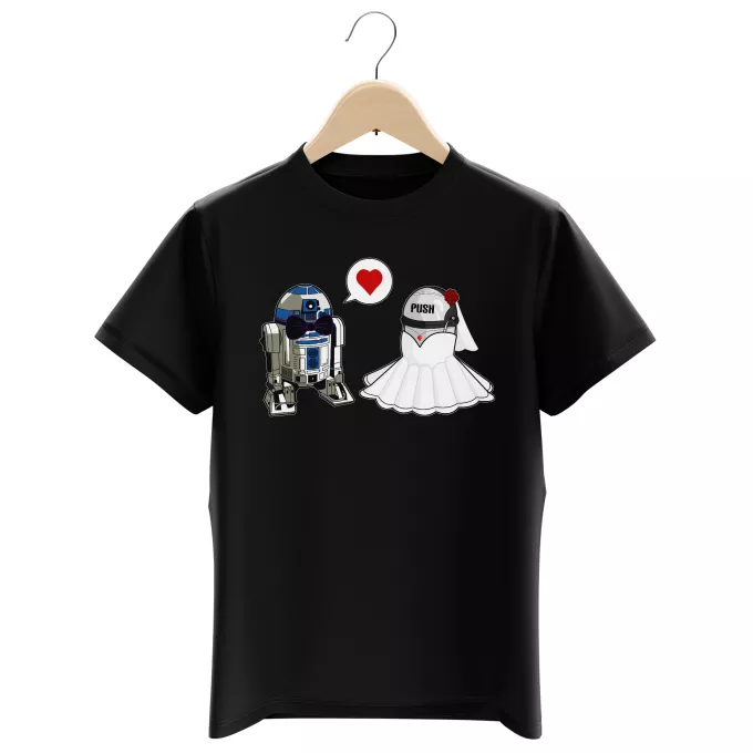 Camisetas Niños Parodia Star Wars R2-D2