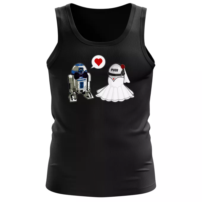 Camisetas de tirantes Hombres Parodia Star Wars R2-D2