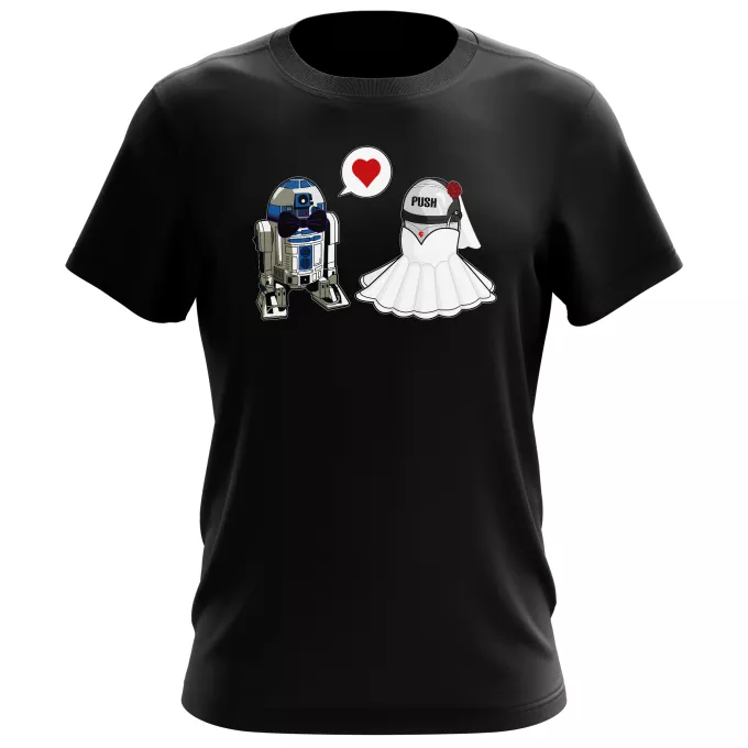 Camisetas Hombre Parodia Star Wars R2-D2