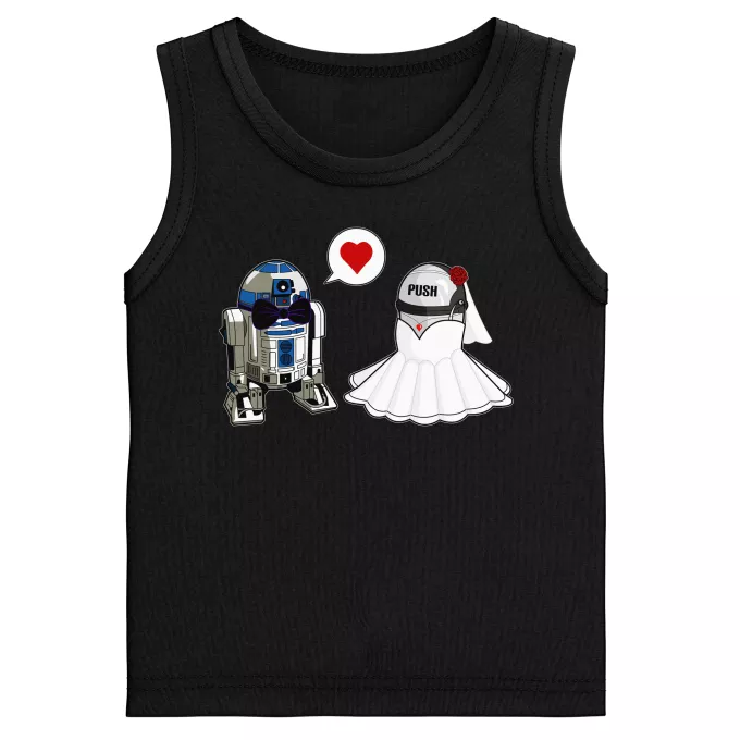 Camisetas de tirantes Niños Parodia Star Wars R2-D2