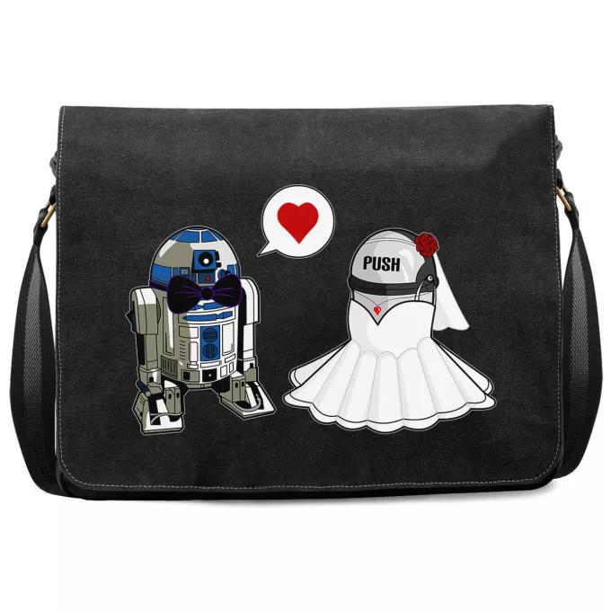 Bolsos bandolera en Lona Parodia Star Wars R2-D2
