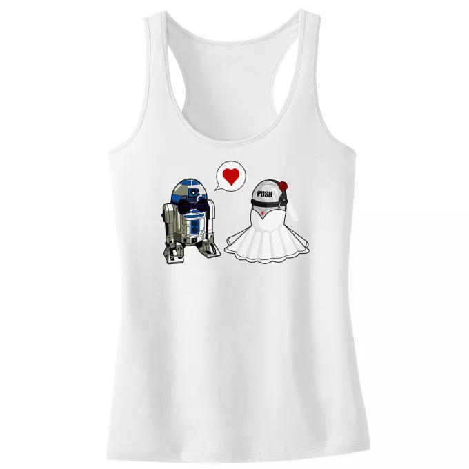 Camisetas Niñas sin mangas Parodia Star Wars R2-D2