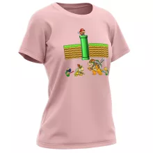 Mario Women T-shirt “Mario, Bowser, Bowser Jr and Koopa Troopa” – Super Mario parody