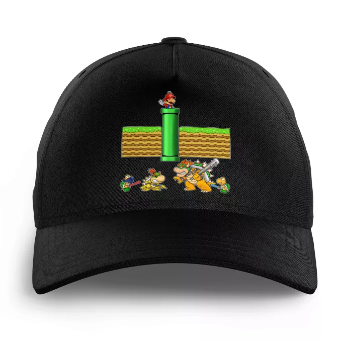 Casquettes Enfants Parodie Super Mario Un mauvais tuyau... - Bowser, Bowser Jr, Koopa Troopa