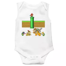 Body bébé Mario « Un mauvais tuyau... » – Parodie Super Mario
