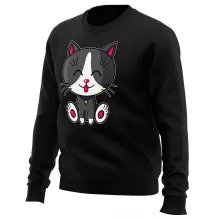 Pull « Kawaii Baby Cat (blanc et gris) » – Parodie Kawaii Baby Cats