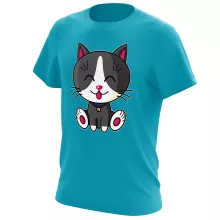 T-shirt « Kawaii Baby Cat (blanc et gris) » – Parodie Kawaii Baby Cats