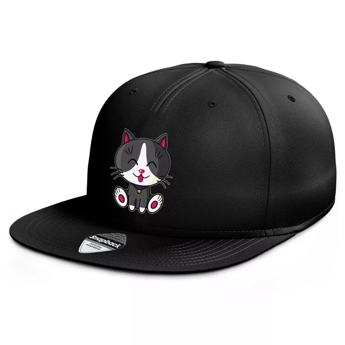 Casquette Rap Snapback Parodie Kawaii Baby Cats Kawaii Baby Cat (blanc et gris)