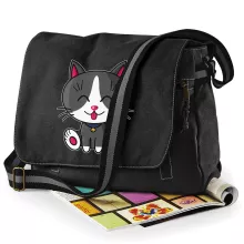 Sac à bandoulière « Kawaii Baby Cat (blanc et gris) » – Parodie Kawaii Baby Cats