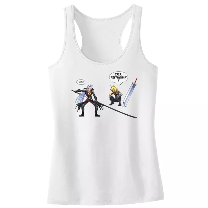 Débardeur Enfant Fille Parodie Final Fantasy VII - FFVII Mégalo-lame ! (Edition Limitée) - Clad, Sephiroth