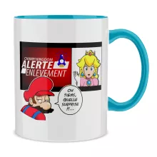 Mug Mario « Alerte enlèvement... » – Parodie Super Mario