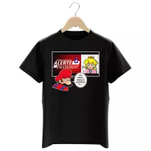 T-shirt Enfant Mario « Alerte enlèvement... » – Parodie Super Mario