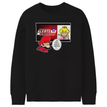 Pull Enfant Mario « Alerte enlèvement... » – Parodie Super Mario
