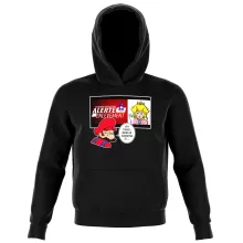 Sweat à capuche Enfant Mario « Alerte enlèvement... » – Parodie Super Mario