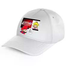 Casquette Enfant Mario « Alerte enlèvement... » – Parodie Super Mario