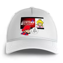 Casquette Enfant Mario « Alerte enlèvement... » – Parodie Super Mario