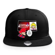 Casquette Mario « Alerte enlèvement... » – Parodie Super Mario
