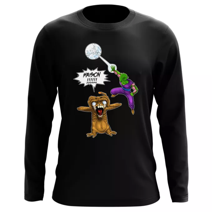 T-Shirts manches longues Parodie Dragon Ball Z - DBZ MAISON !!!!!!!!!!!!!!! - Piccolo, E.T l'Extra-Terrestre