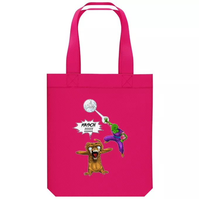 Saco (Tote Bag) de algodão orgânico Paródia Dragon Ball Z - DBZ