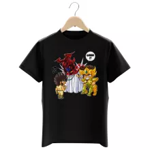 T-shirt Enfant Aiolia « Les Rues du Sanctuaire de plus en plus mal fréquentées... » – Parodie Saint Seiya