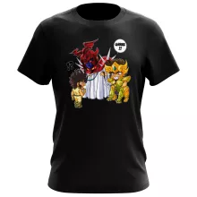 T-shirt Aiolia « Les Rues du Sanctuaire de plus en plus mal fréquentées... » – Parodie Saint Seiya