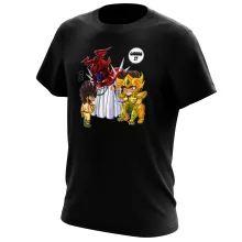 T-shirt Aiolia « Les Rues du Sanctuaire de plus en plus mal fréquentées... » – Parodie Saint Seiya
