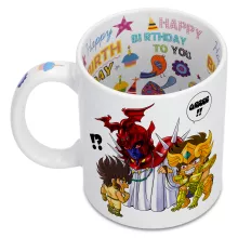 Mug Aiolia « Les Rues du Sanctuaire de plus en plus mal fréquentées... » – Parodie Saint Seiya